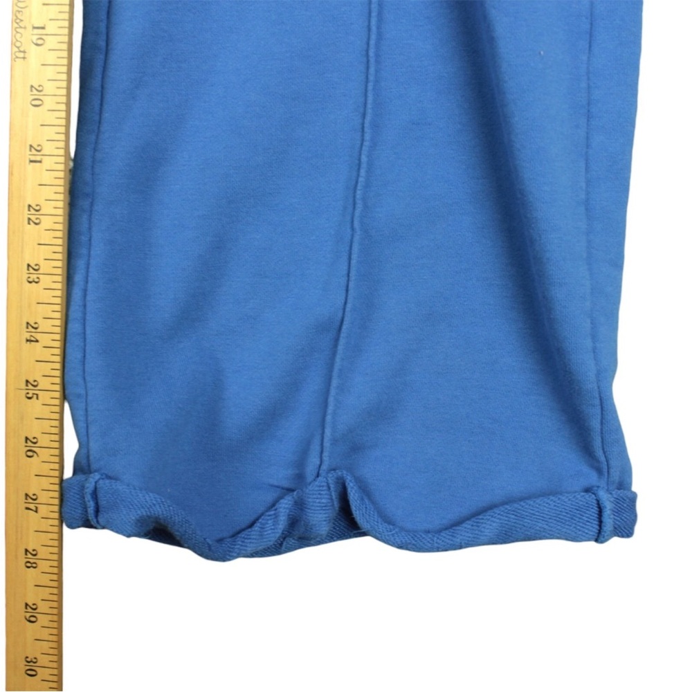 Free People Sweatpants Women Size Large Drawstring Comfy Lounge Wide Legs Blue - Picture 10 of 11